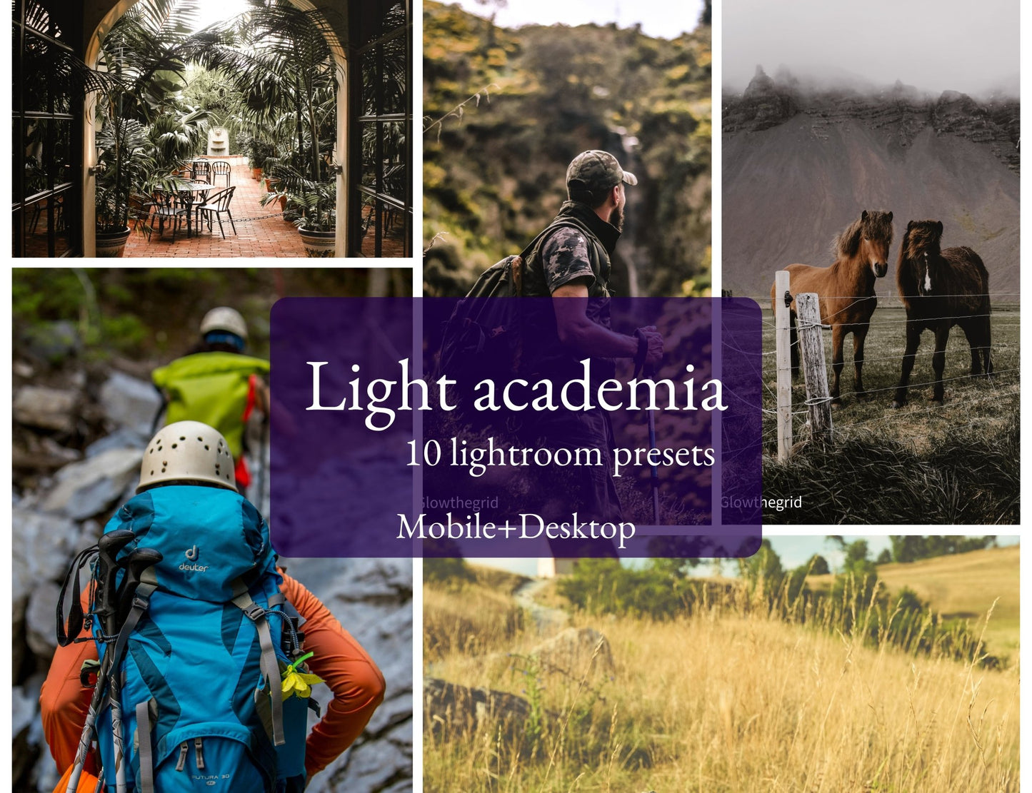 Light Academia Lightroom Presets | Warm Vintage Study Aesthetic (10 Pack) - glowthegrid