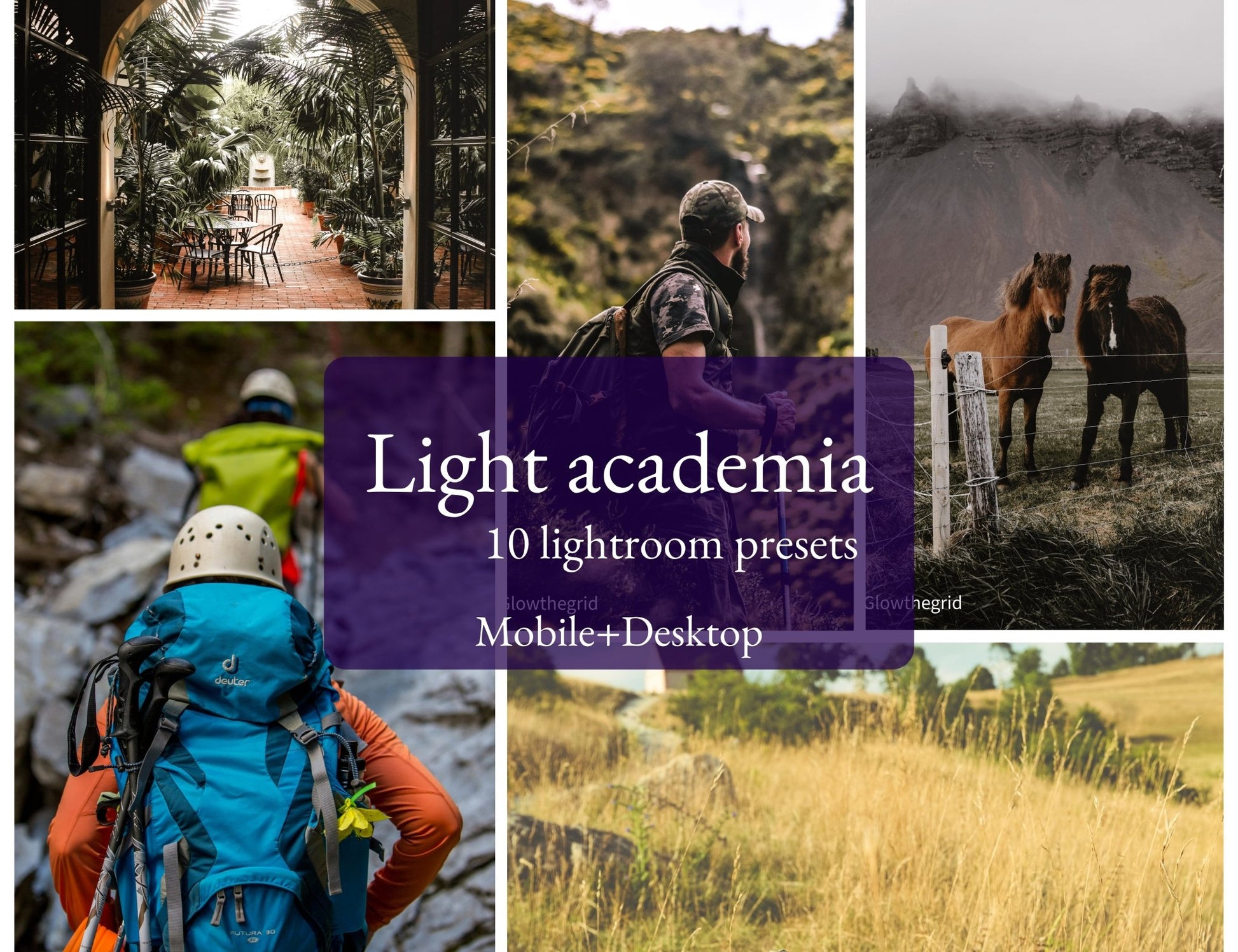 Light Academia Lightroom Presets | Warm Vintage Study Aesthetic (10 Pack) - glowthegrid