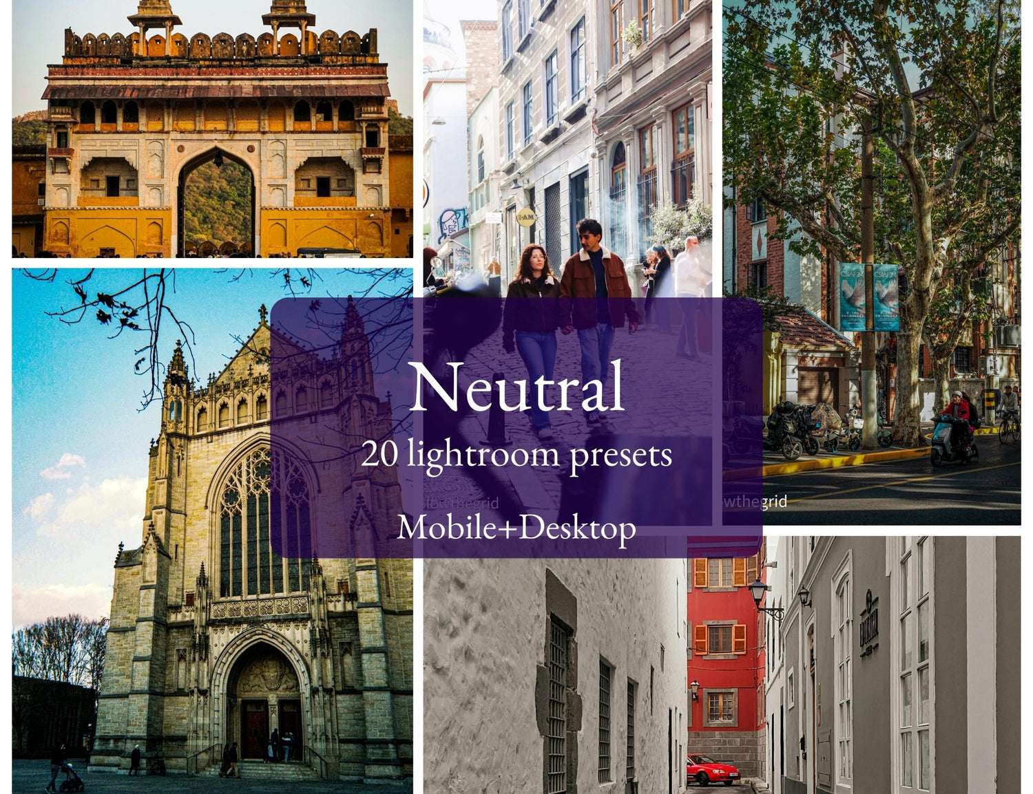Neutral Lightroom Presets | Natural Skin Tones & Clean Daily Edits (20pack) - glowthegrid