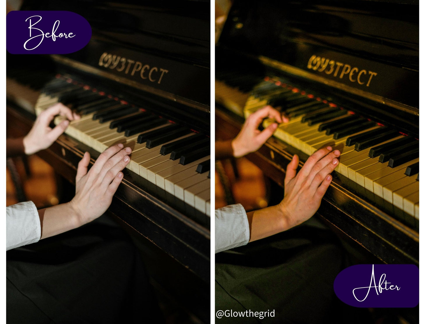 No Filter Lightroom Presets | Clean Natural Photo Enhancers | 12 Lightroom Presets - glowthegrid