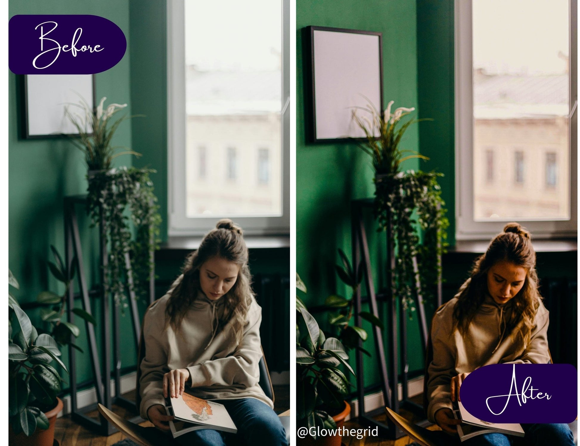 No Filter Lightroom Presets | Clean Natural Photo Enhancers | 12 Lightroom Presets - glowthegrid