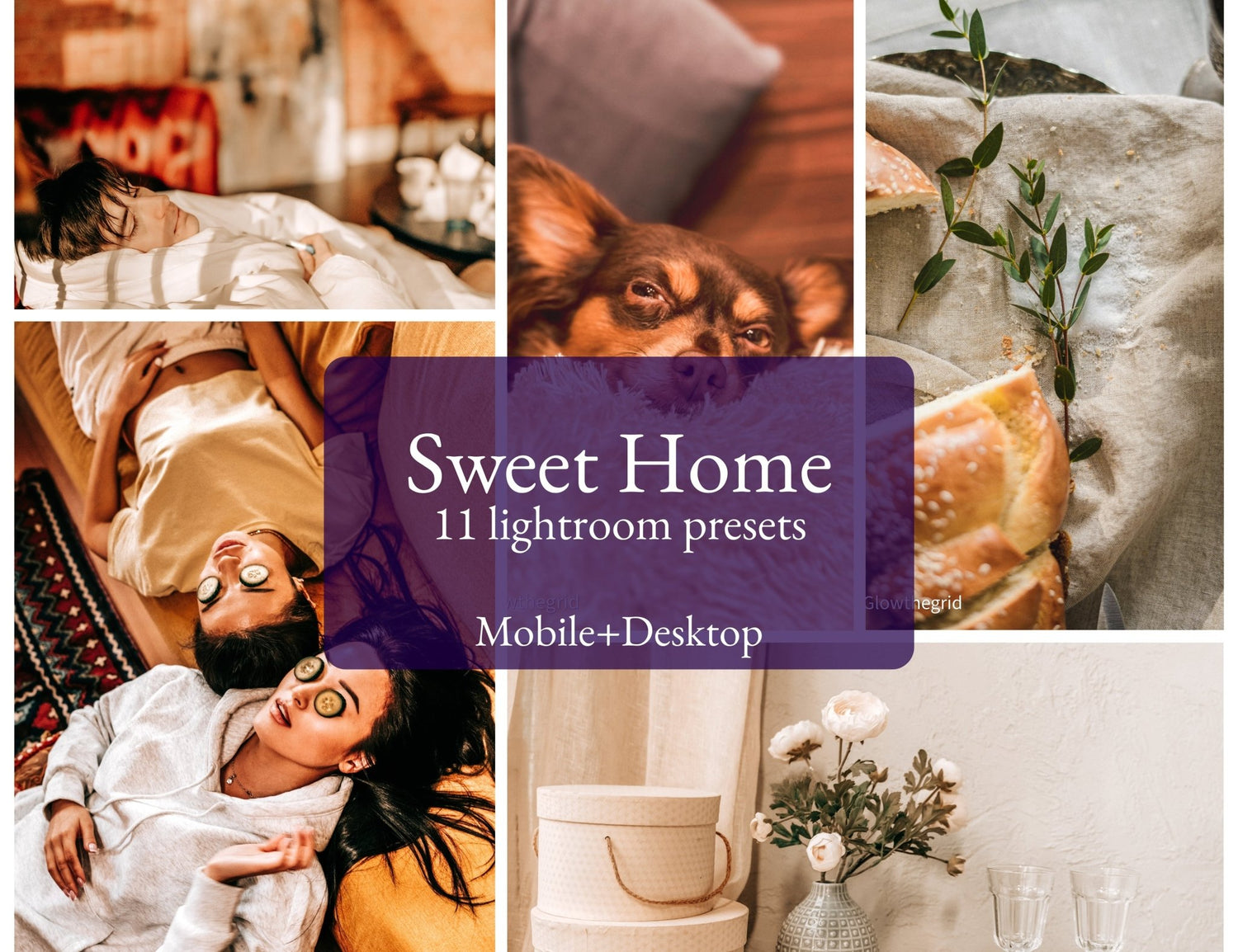 Sweet Home Lightroom Presets | Cozy Indoor & Home Photography Edits | 11 Lightroom Presets - glowthegrid