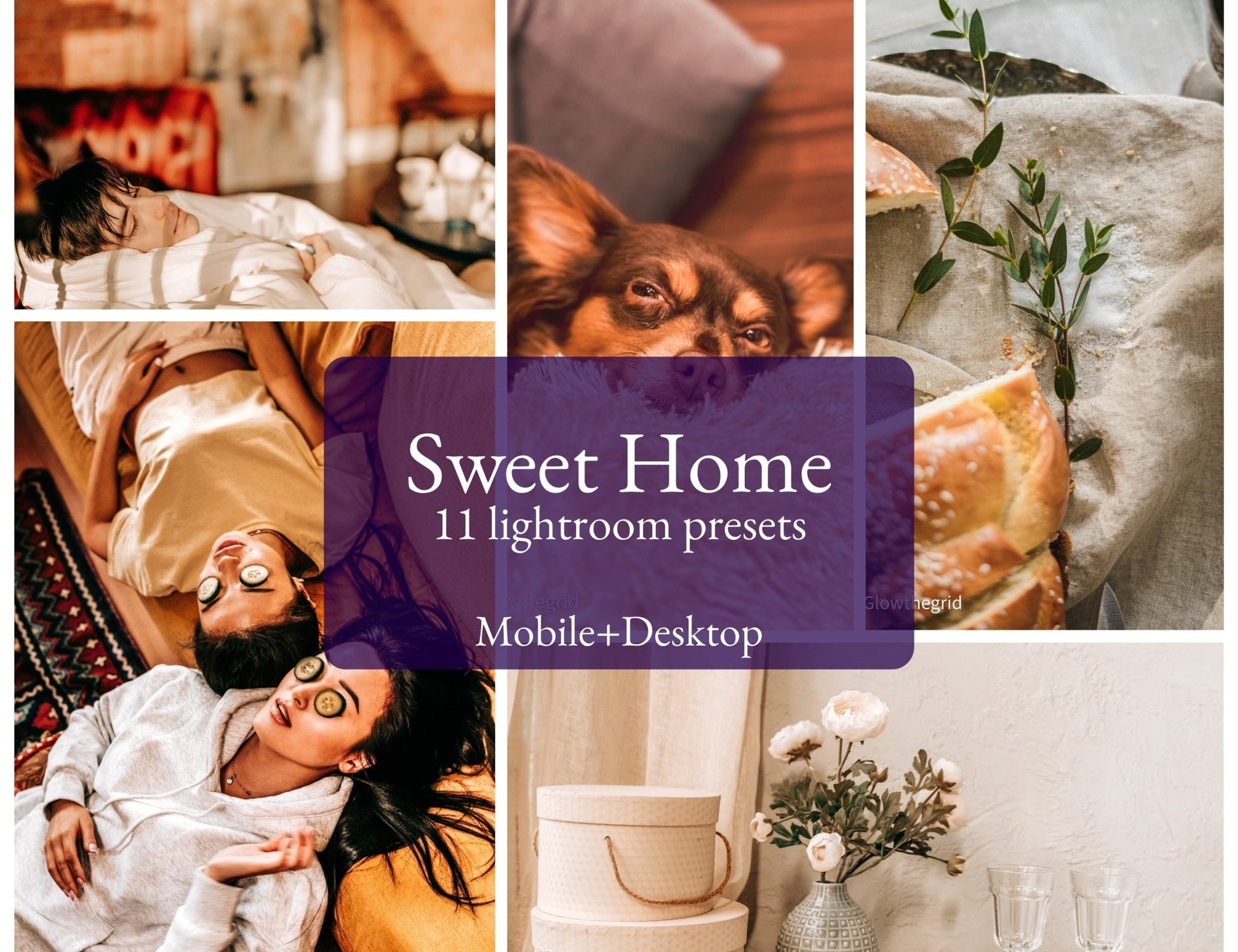 Sweet Home Lightroom Presets | Cozy Indoor & Home Photography Edits | 11 Lightroom Presets - glowthegrid