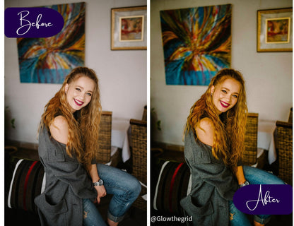 That Girl Lightroom Presets | Clean Feminine Lifestyle Aesthetic | 12 Lightroom Presets - glowthegrid