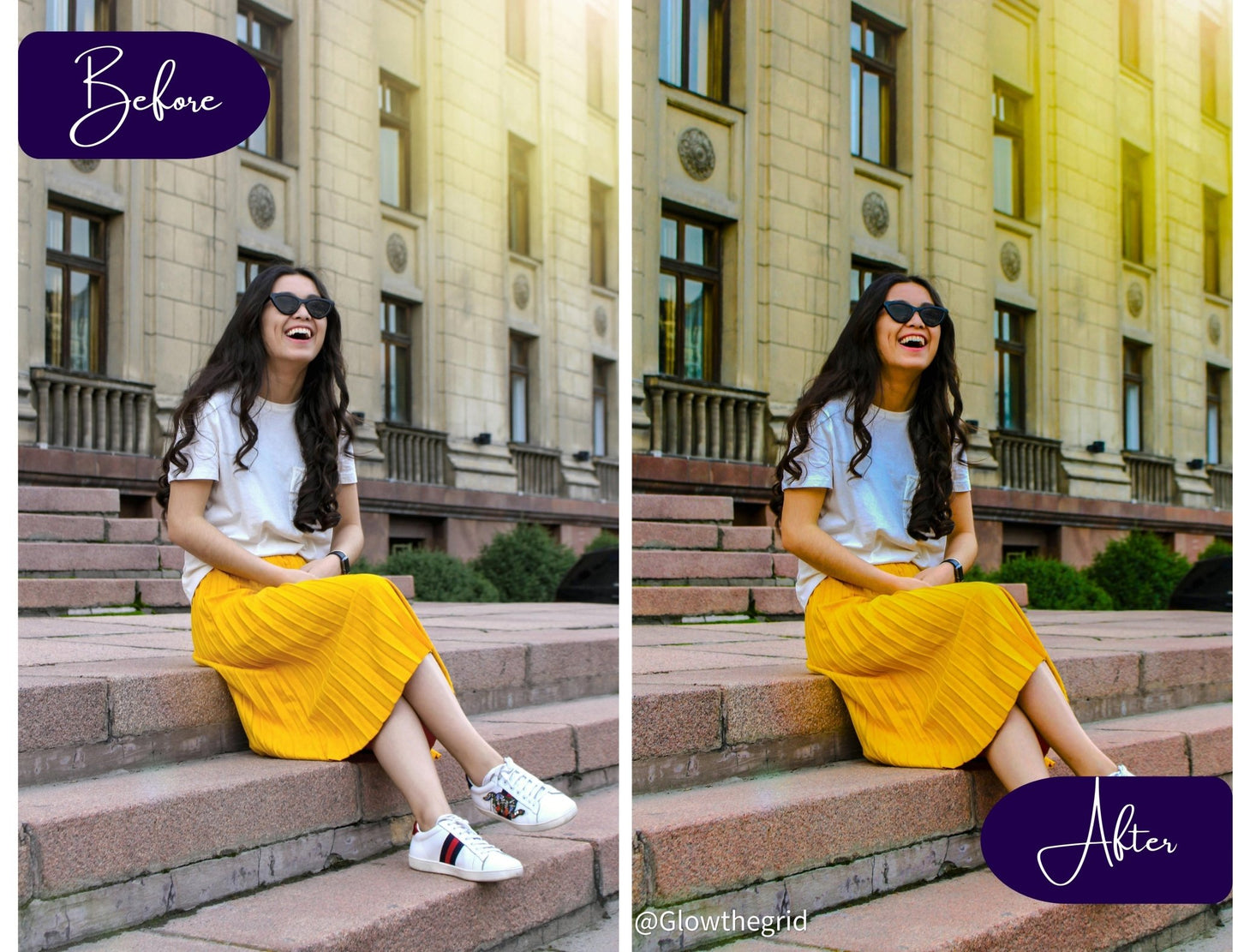 That Girl Lightroom Presets | Clean Feminine Lifestyle Aesthetic | 12 Lightroom Presets - glowthegrid