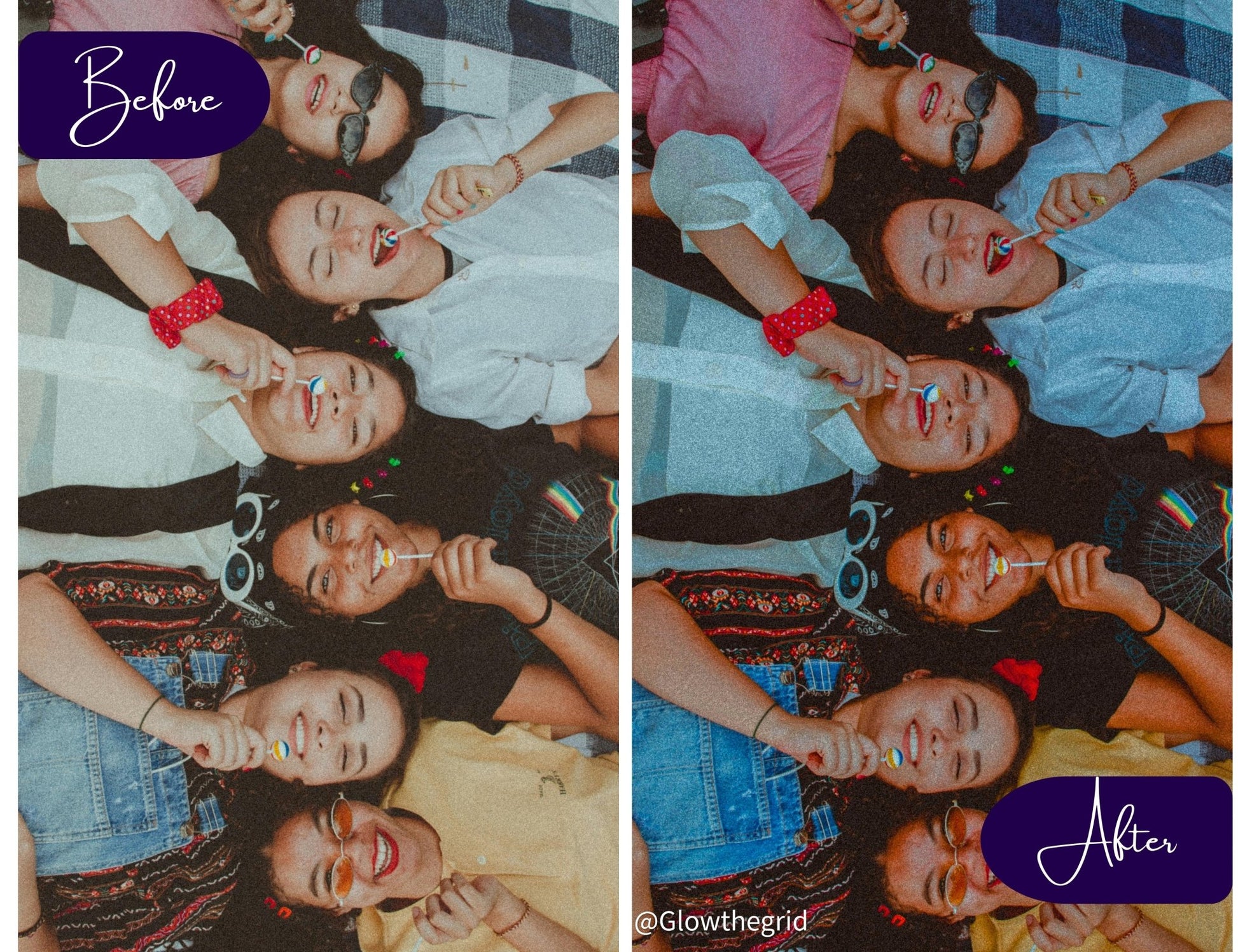 That Girl Lightroom Presets | Clean Feminine Lifestyle Aesthetic | 12 Lightroom Presets - glowthegrid