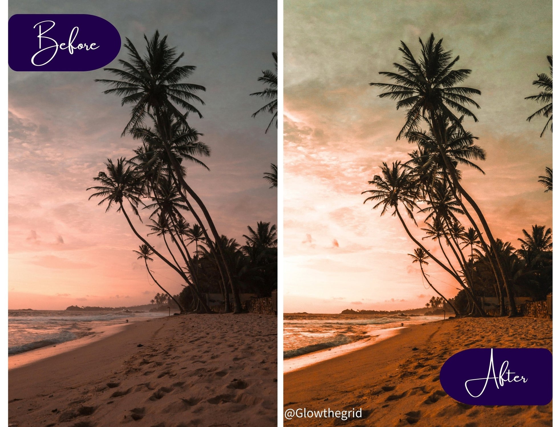 Warm & Airy Lightroom Presets | Bright Soft Glow Photo Edits | 10 Lightroom Presets - glowthegrid